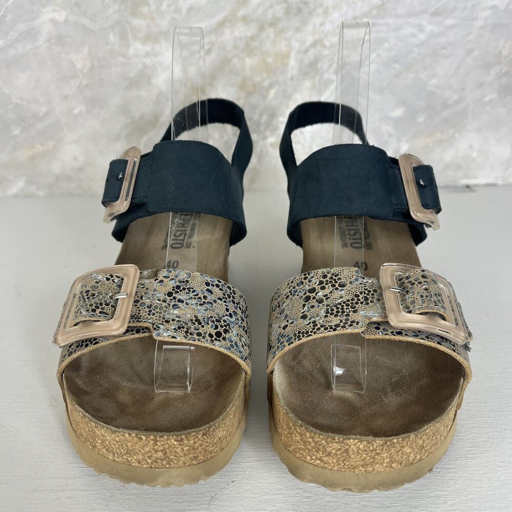 Mephisto Lissia Navy Wedge Comfort Sandal Women's Size 9.5 - Picture 6 of 15